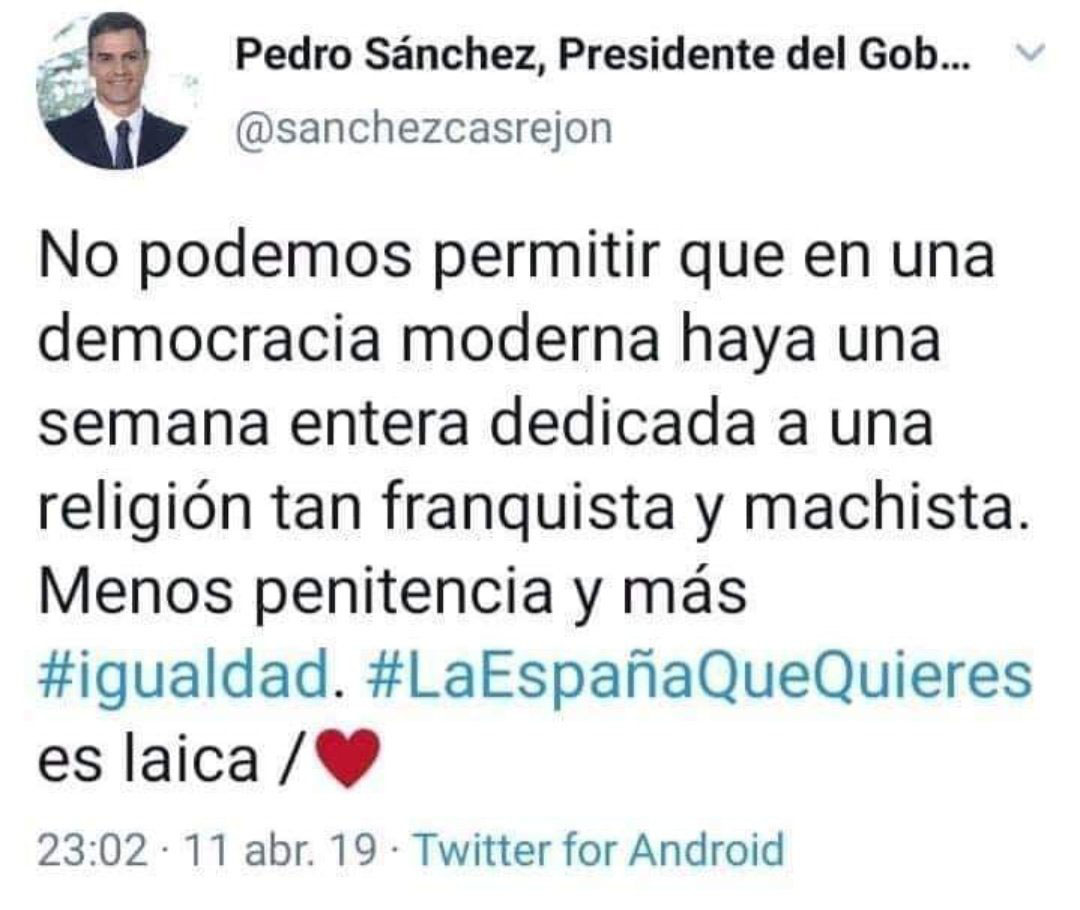 Pedro Sanchez procesiones